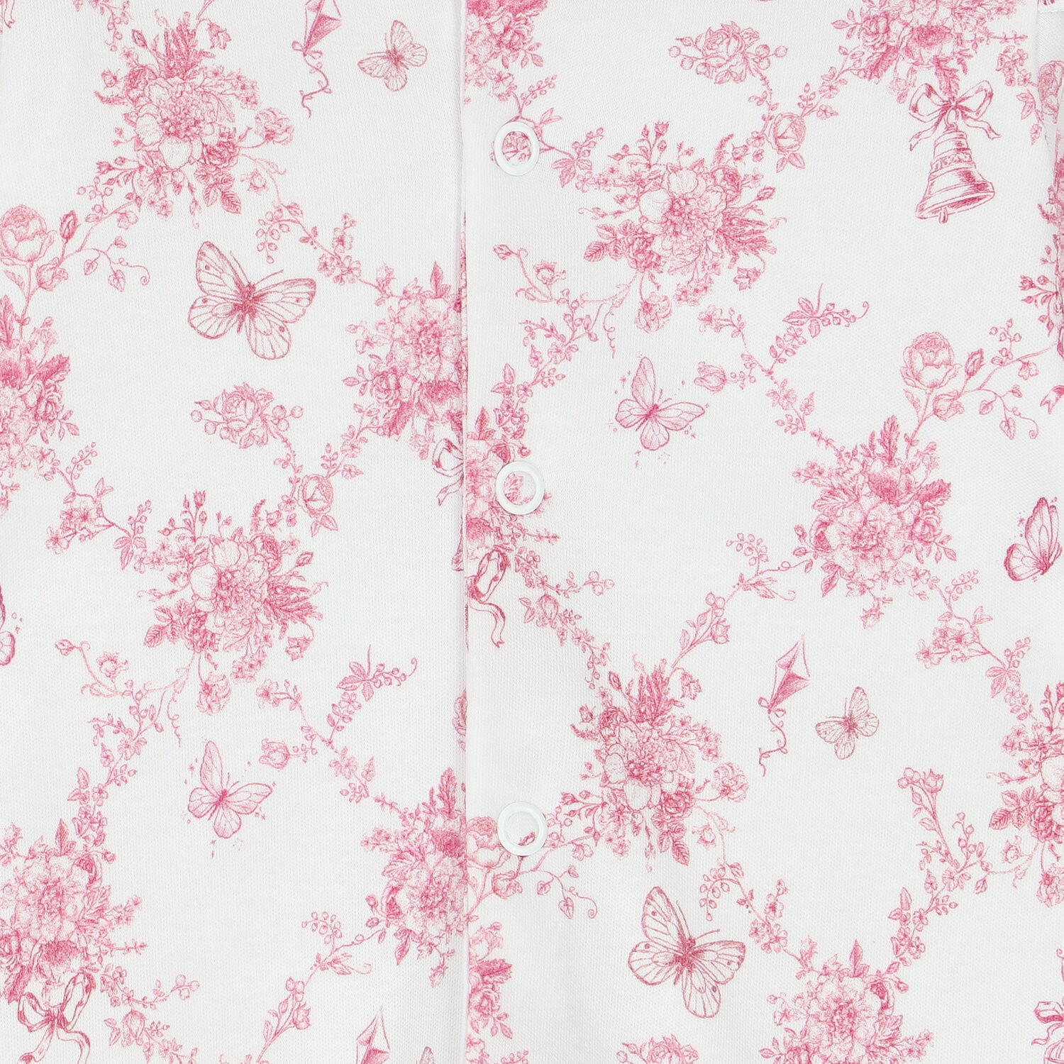 أفرول بنات بطبعة الزهور باللون الأبيض والوردي, 1, hi-res